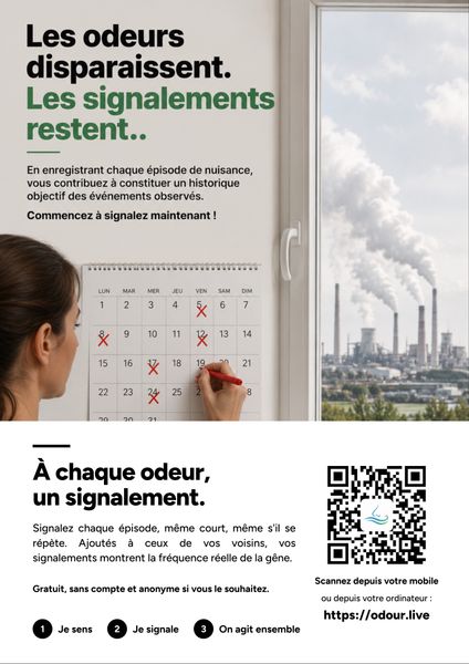 “Odours fade. Reports remain.” (in French)