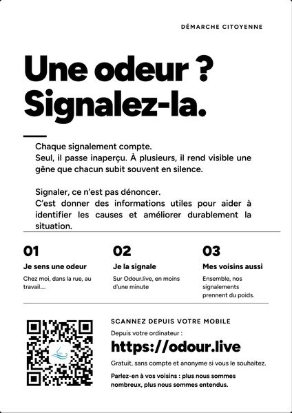 “Smell something? Report it.” (in French)